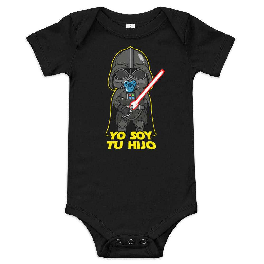 Body Yo Soy Tu Hijos con Darth Vader de Star Wars. Color negro.