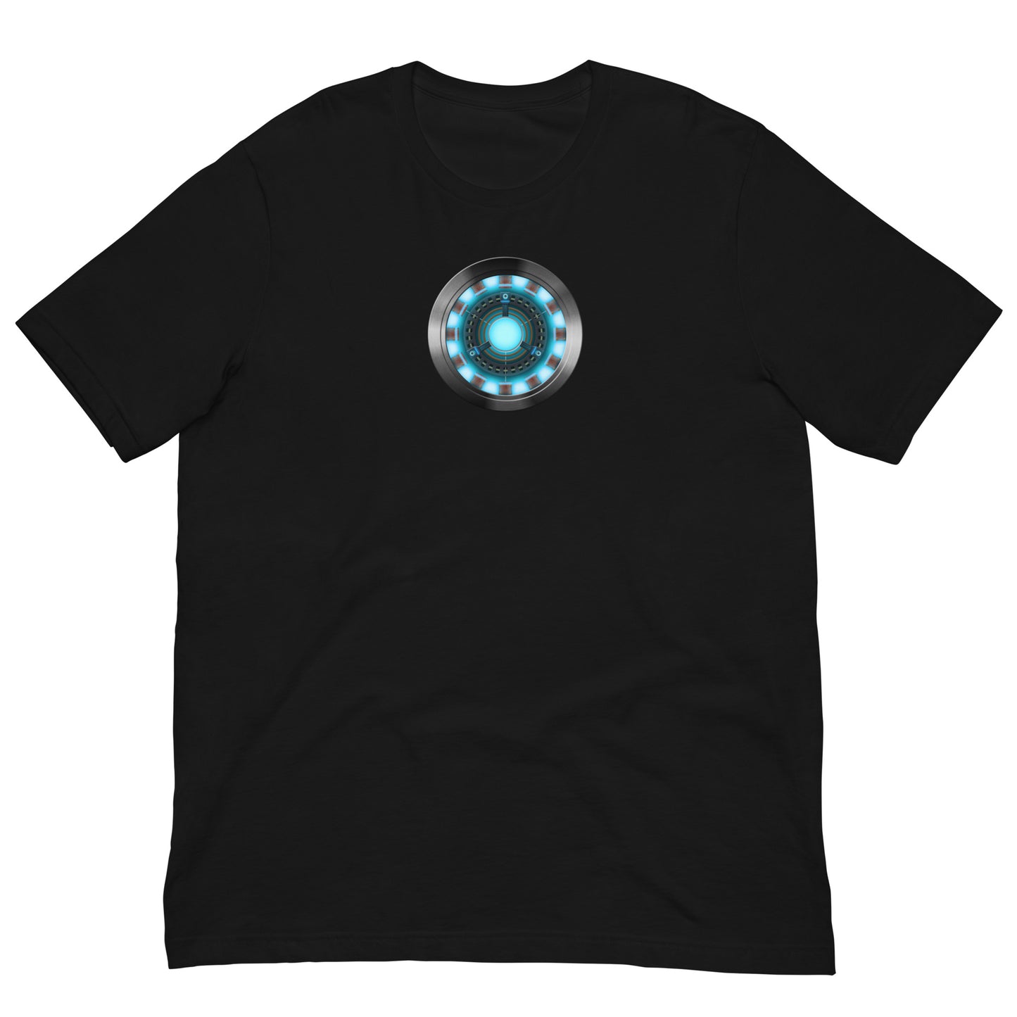 camiseta arc reactor iron man tony stark en color negro