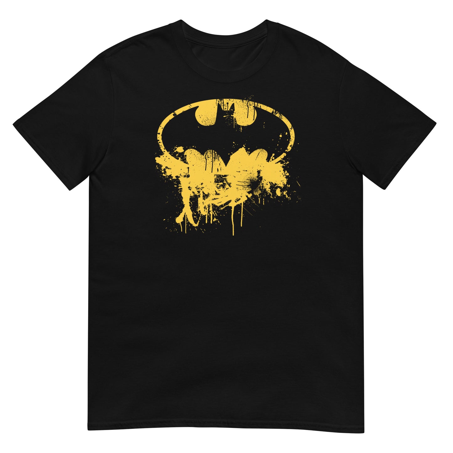 camiseta batman murcielago splatter en color negro