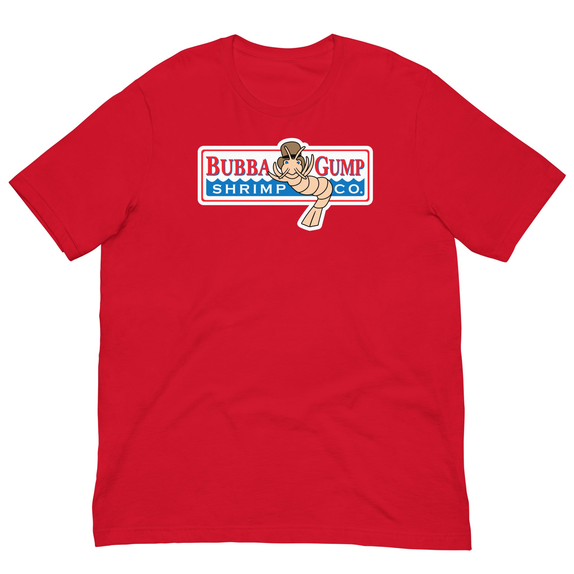 camiseta bubba gump shrimp company forrest gump en color rojo