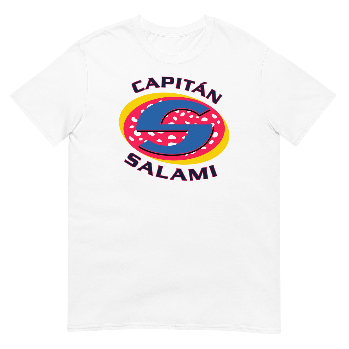 camiseta el capitan salami de amador en la que se avecina en color blanco