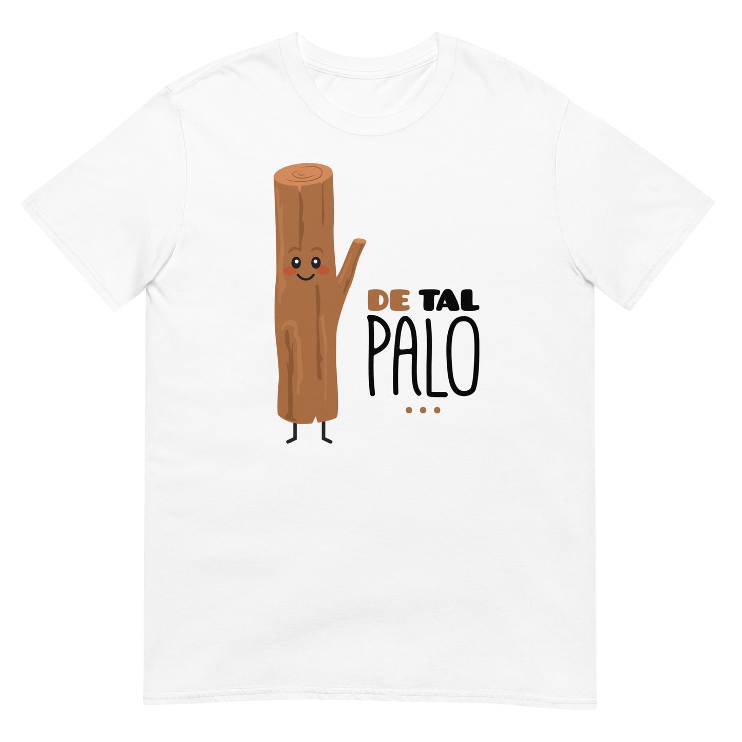 camiseta de tal palo regalo dia del padre madre en color blanco