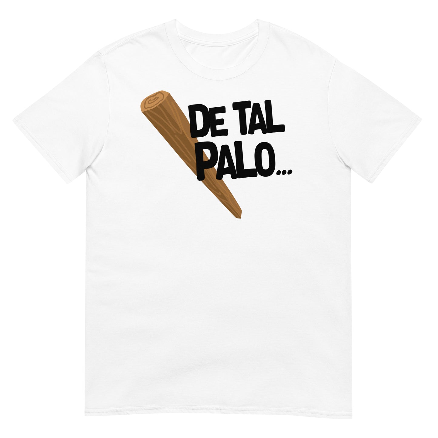 camiseta de tal palo regalo dia del padre madre en color blanco