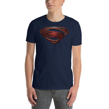 camiseta el hombre de acero superman en color azul marino