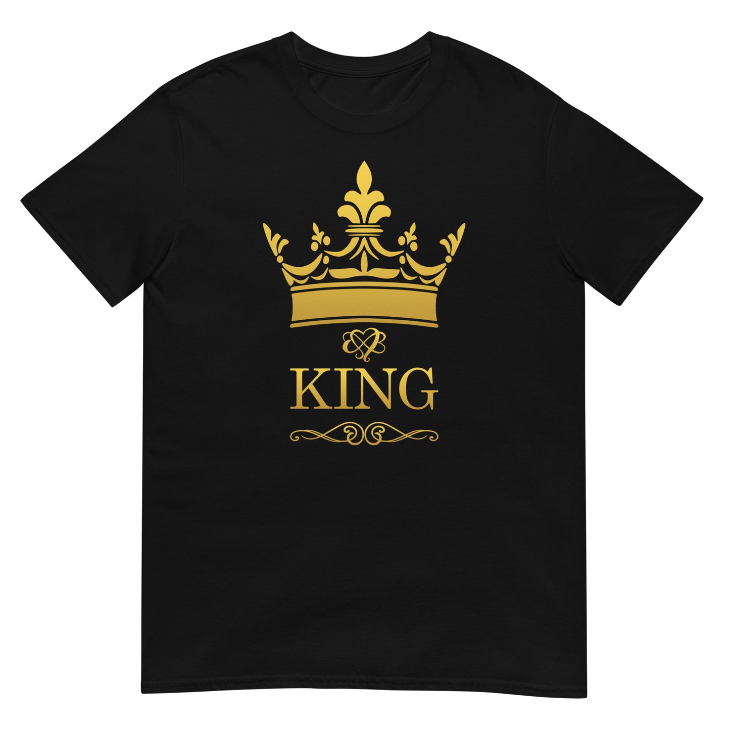 camiseta king rey corona regalo dia del padre en color negro