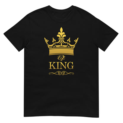 camiseta king rey corona regalo dia del padre en color negro