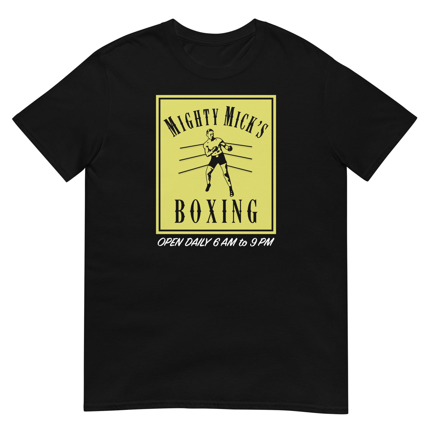 camiseta migthy micks boxing rocky balboa en color negro