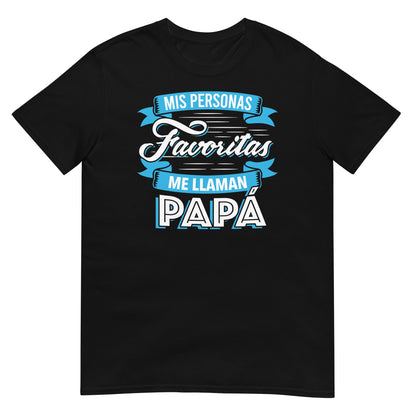 camiseta mis personas favoritas me llaman papa regalo dia del padre en color nedro