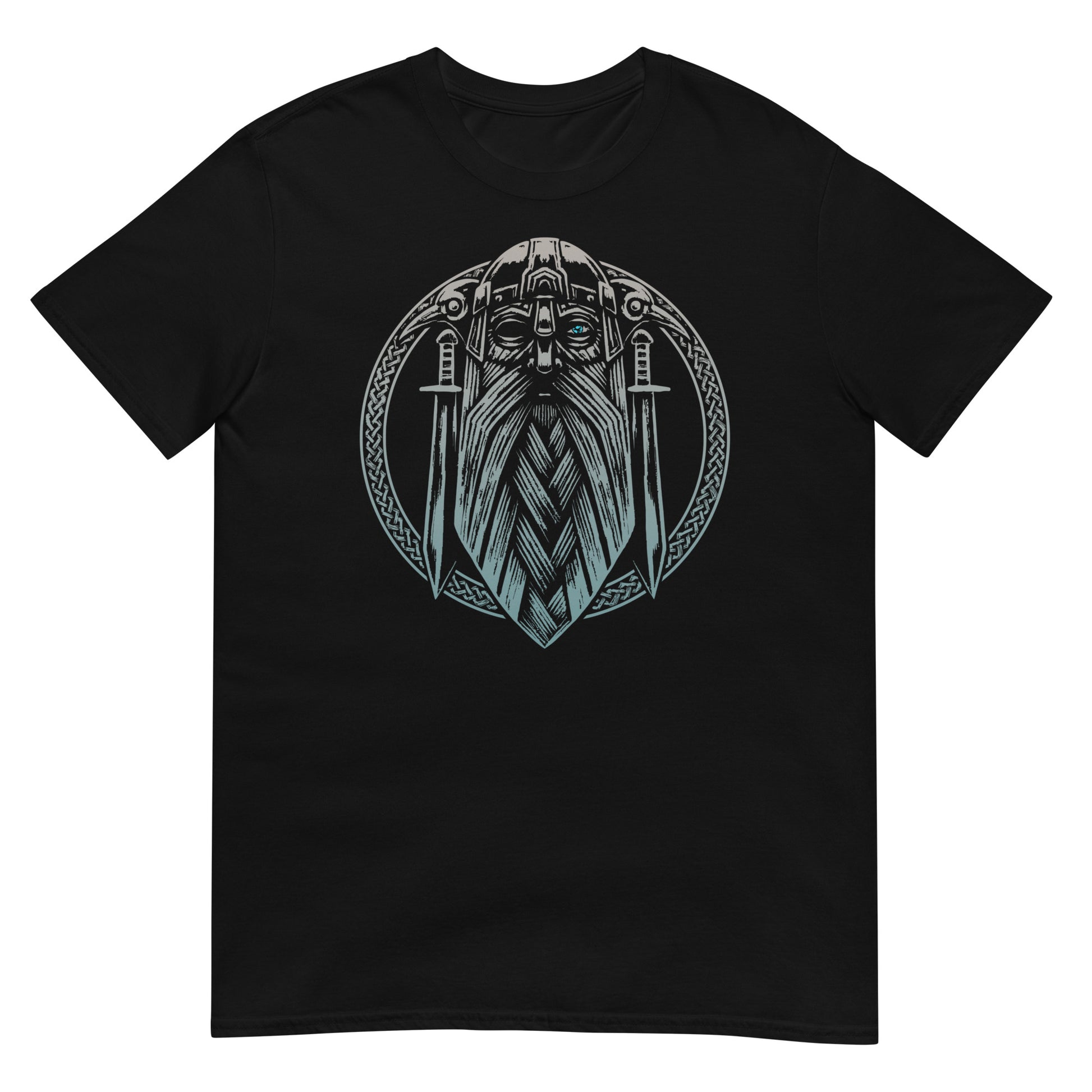 camiseta de odin vikingos en color negro