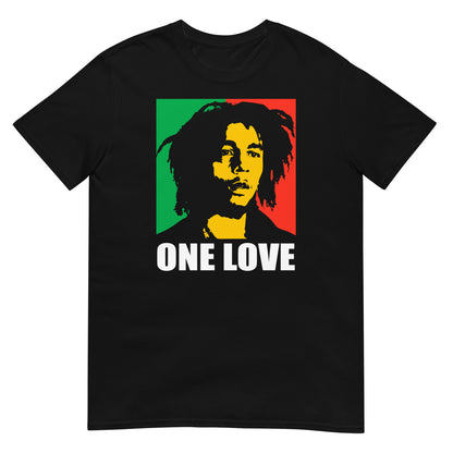 camiseta one love bob marley en color negro