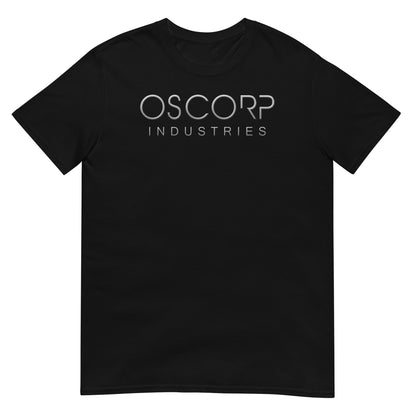 camiseta oscorp industries de spiderman en color negro