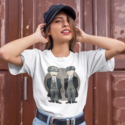 Camiseta Peaky Blinders. Color Blanco.