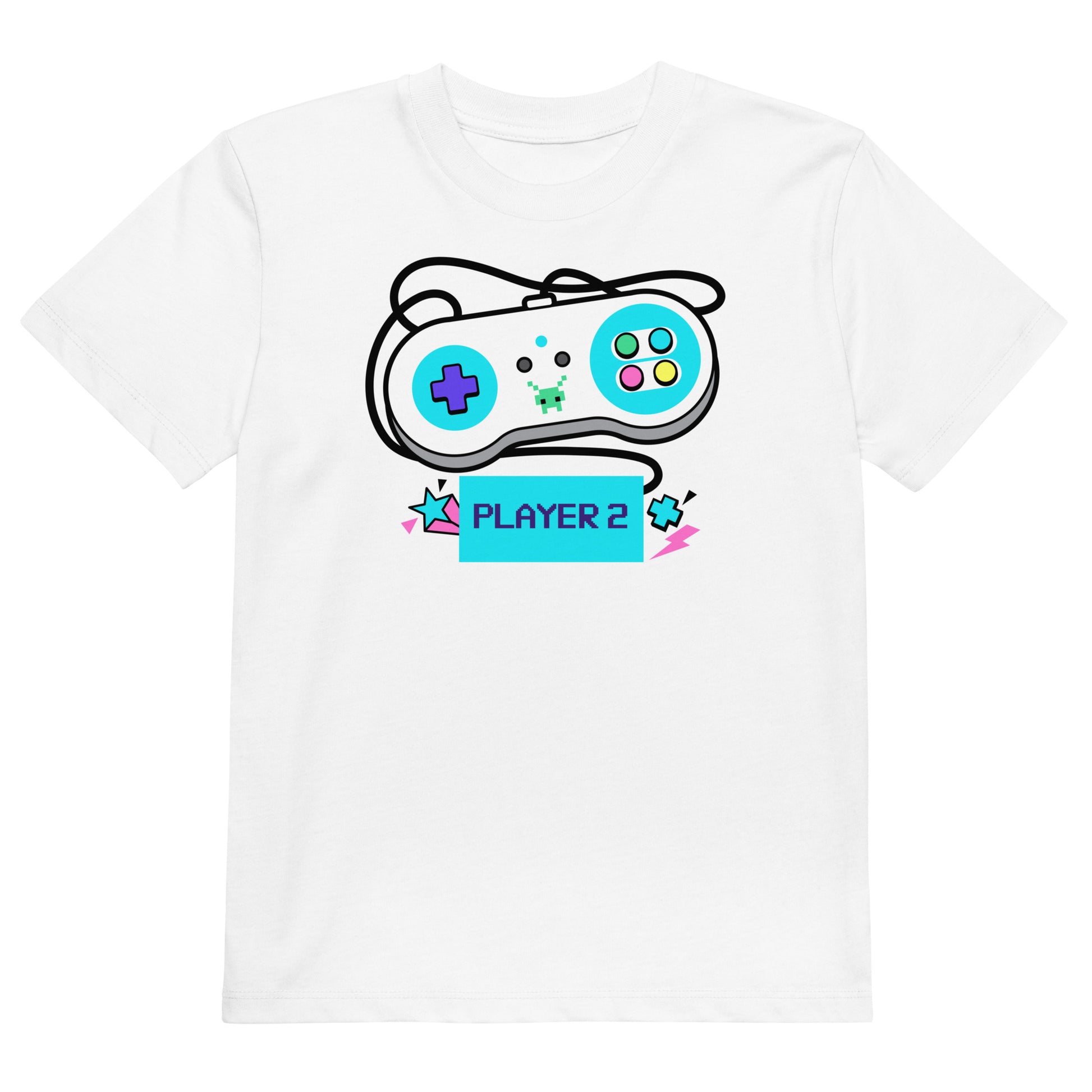 camiseta player 2 infantil en color blanco