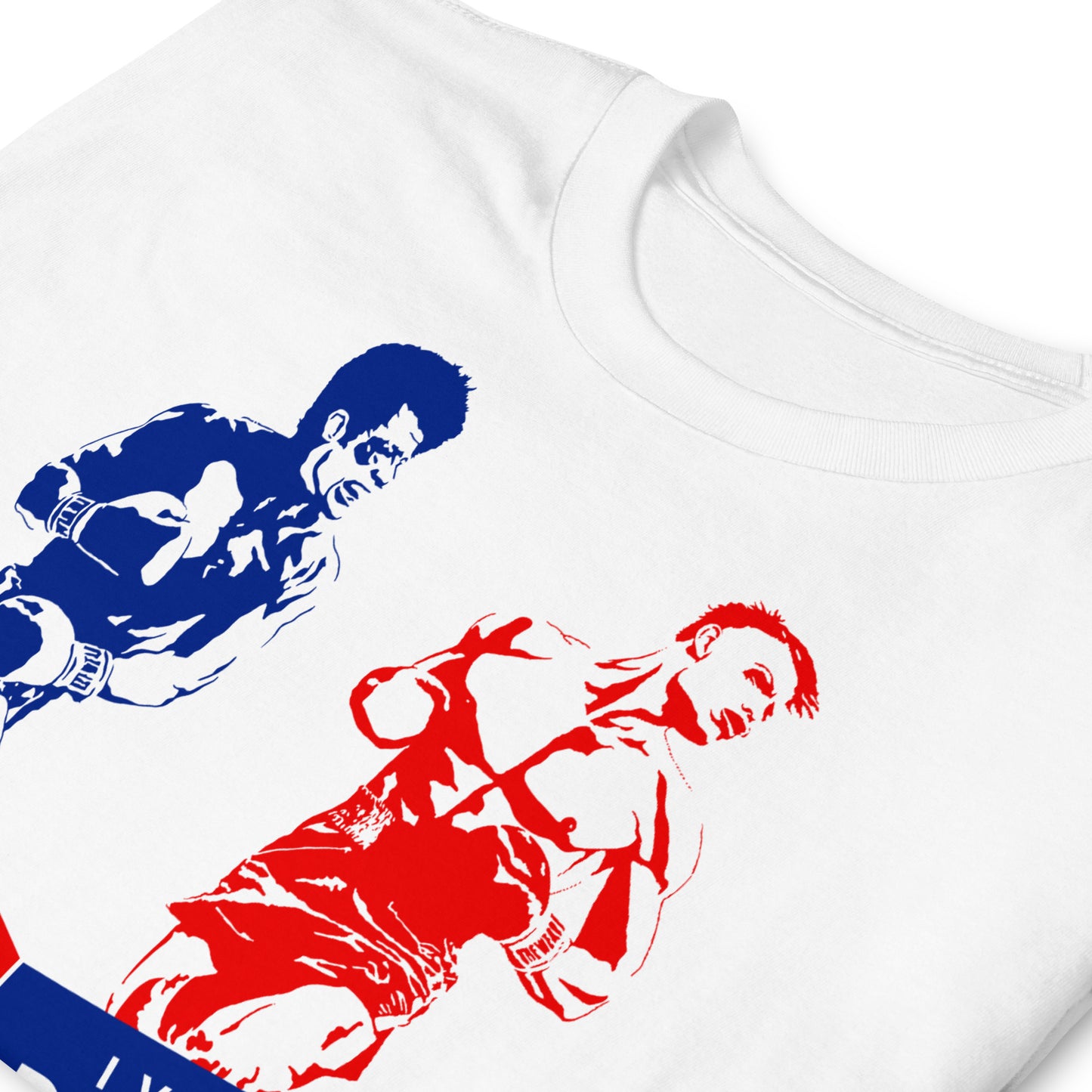 camiseta rocky balboa ivan drago en color blanco