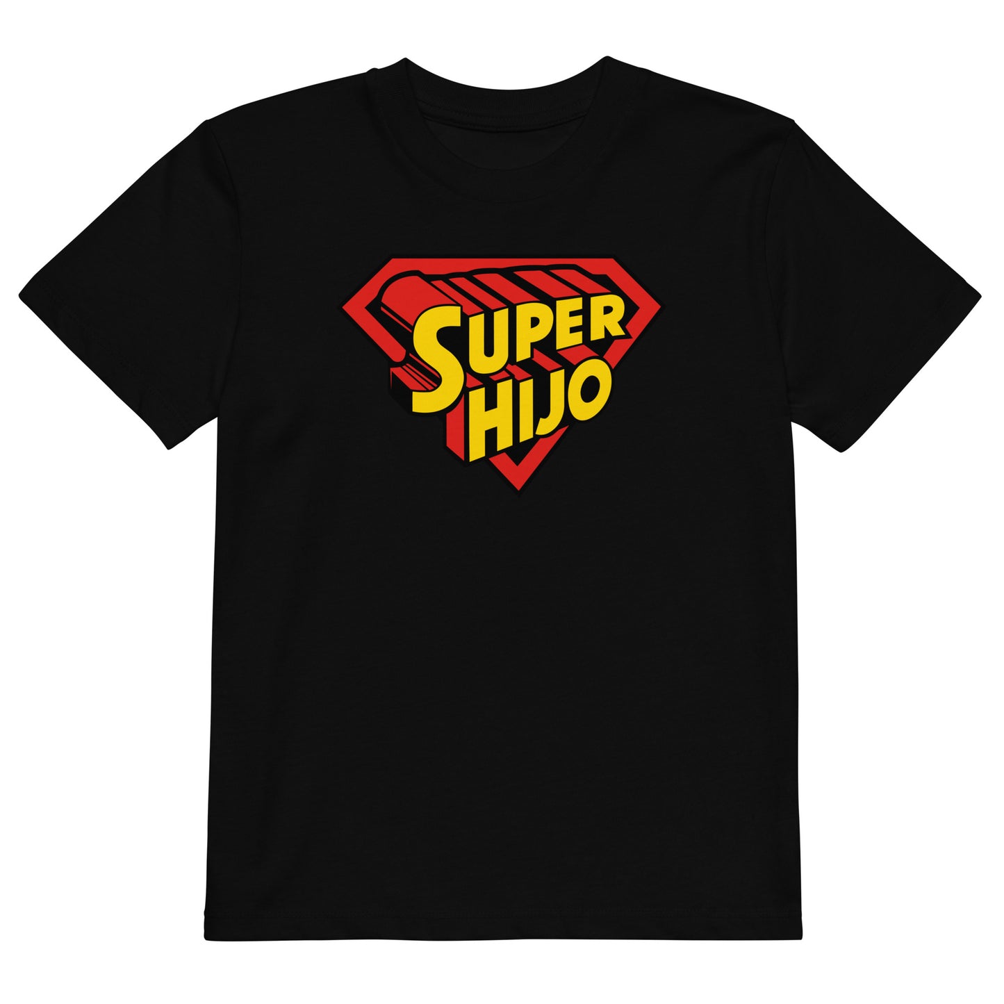 camiseta super hijo superman infantil en color negro