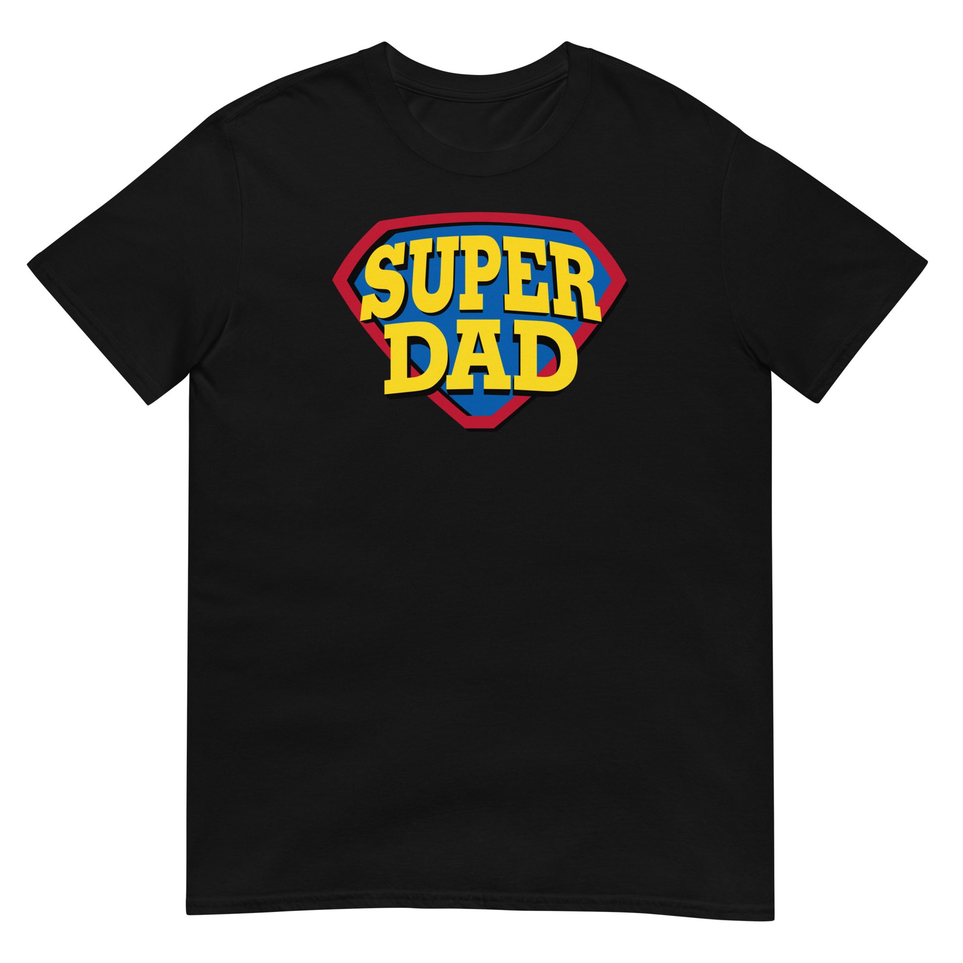 camiseta super papa superman regalo dia del padre en color negro