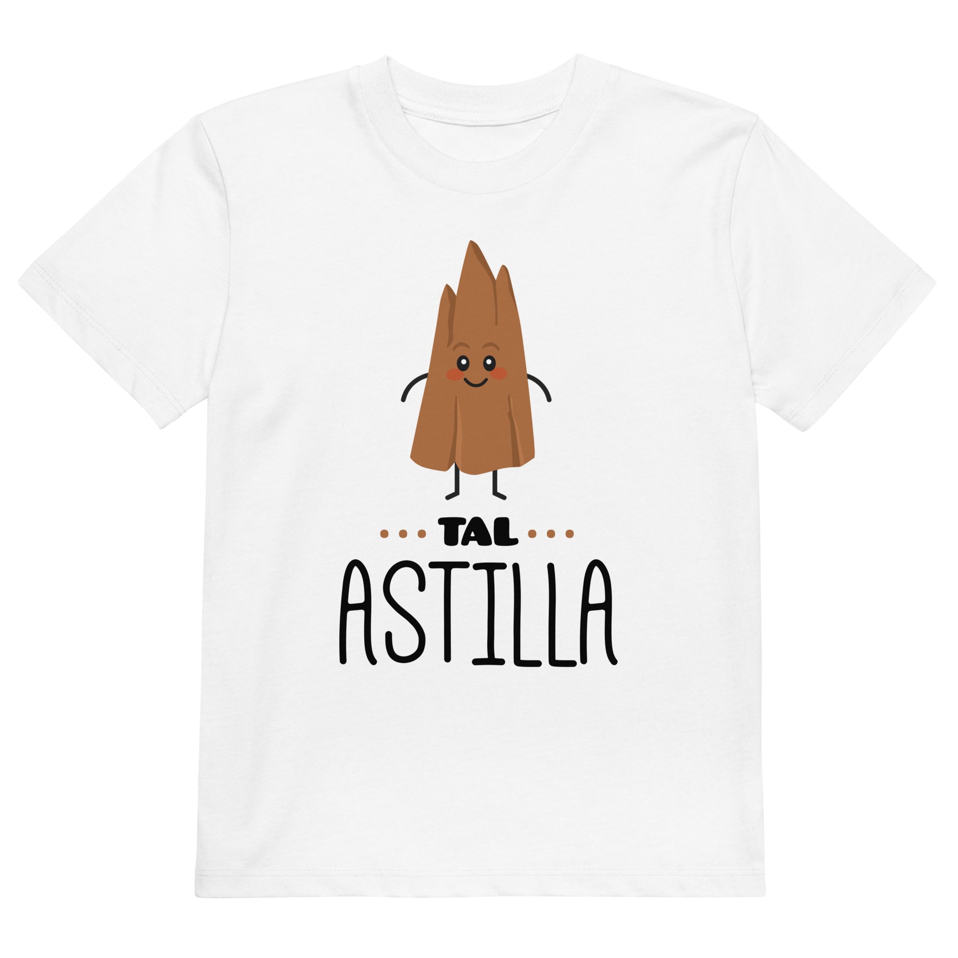 camiseta tal astilla infantil en color blanco