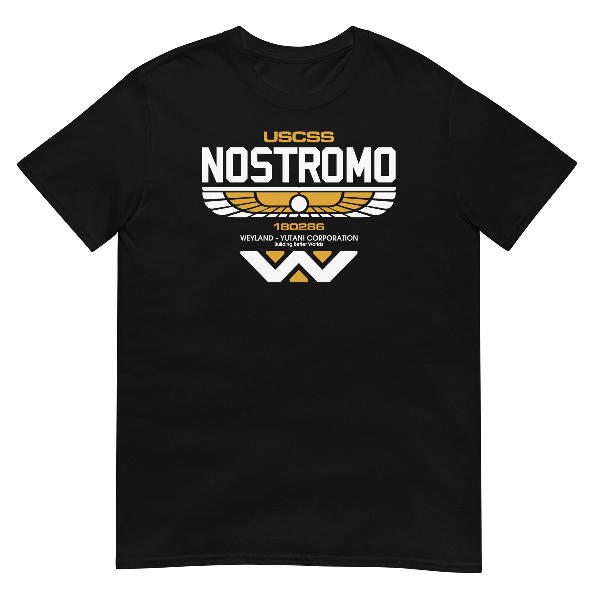 camiseta de uscss nostromo de alien en color negro