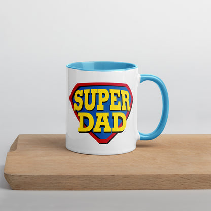 taza super papa superman regalo dia del padre en color azul