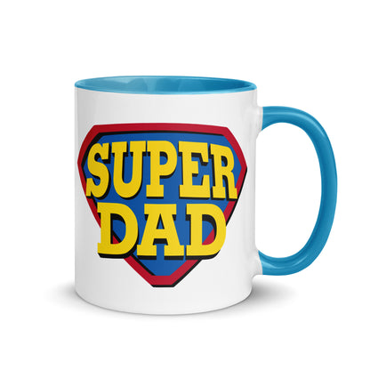 taza super papa superman regalo dia del padre en color azul