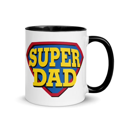 taza super papa superman regalo dia del padre en color negro