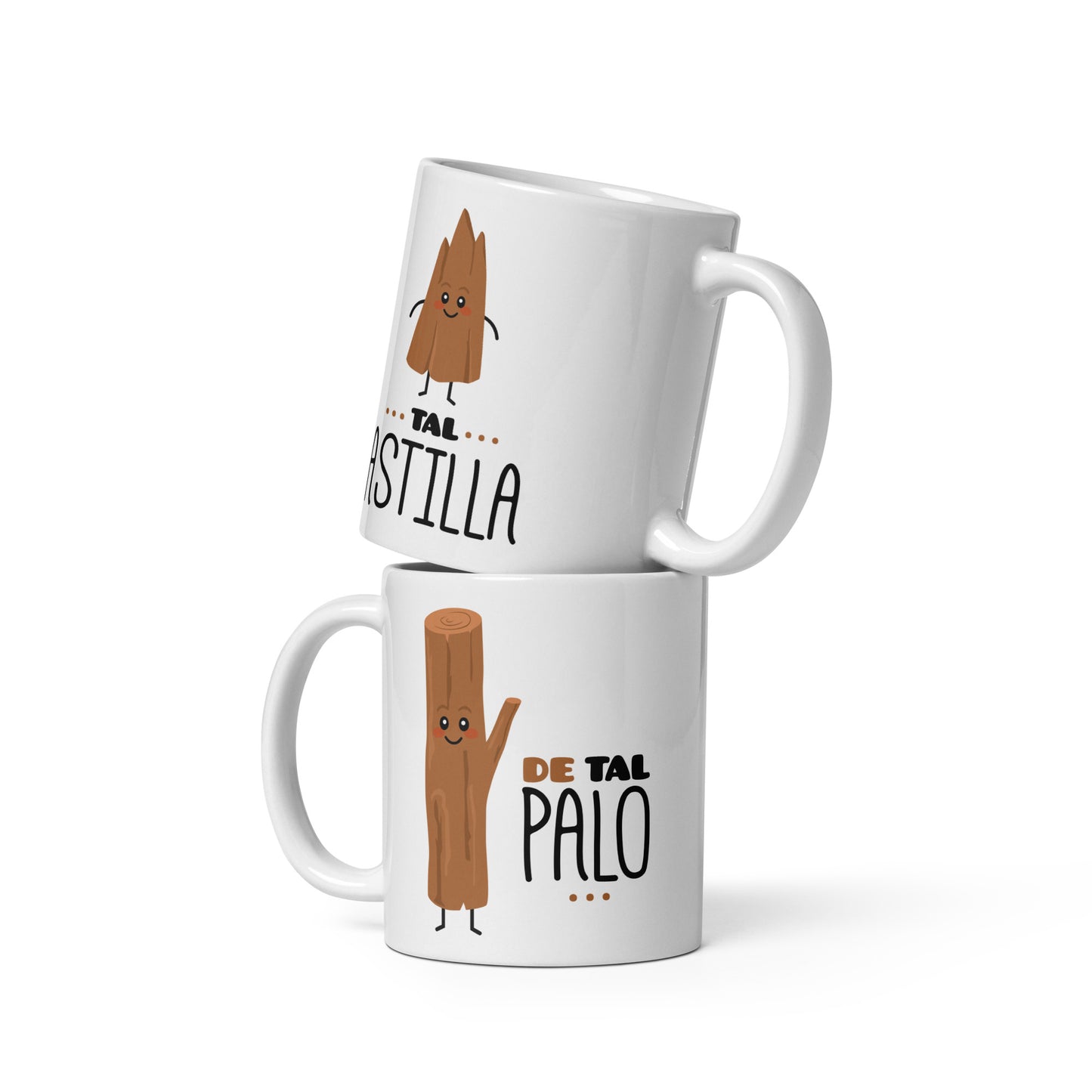 tazas de tal palo tal astilla regalo dia del padre madre