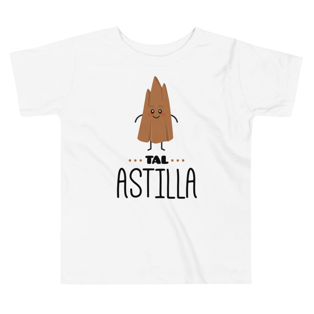 Camiseta de Niño Tal Astilla. Color Blanco.