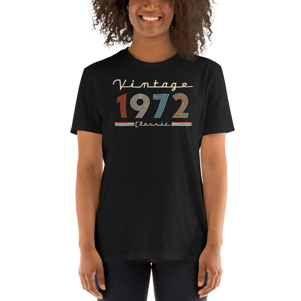 Camiseta 1972 - Vintage Classic - Cumpleaños