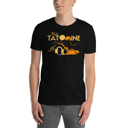 Camiseta Tatooine de Star Wars. Color Negro.