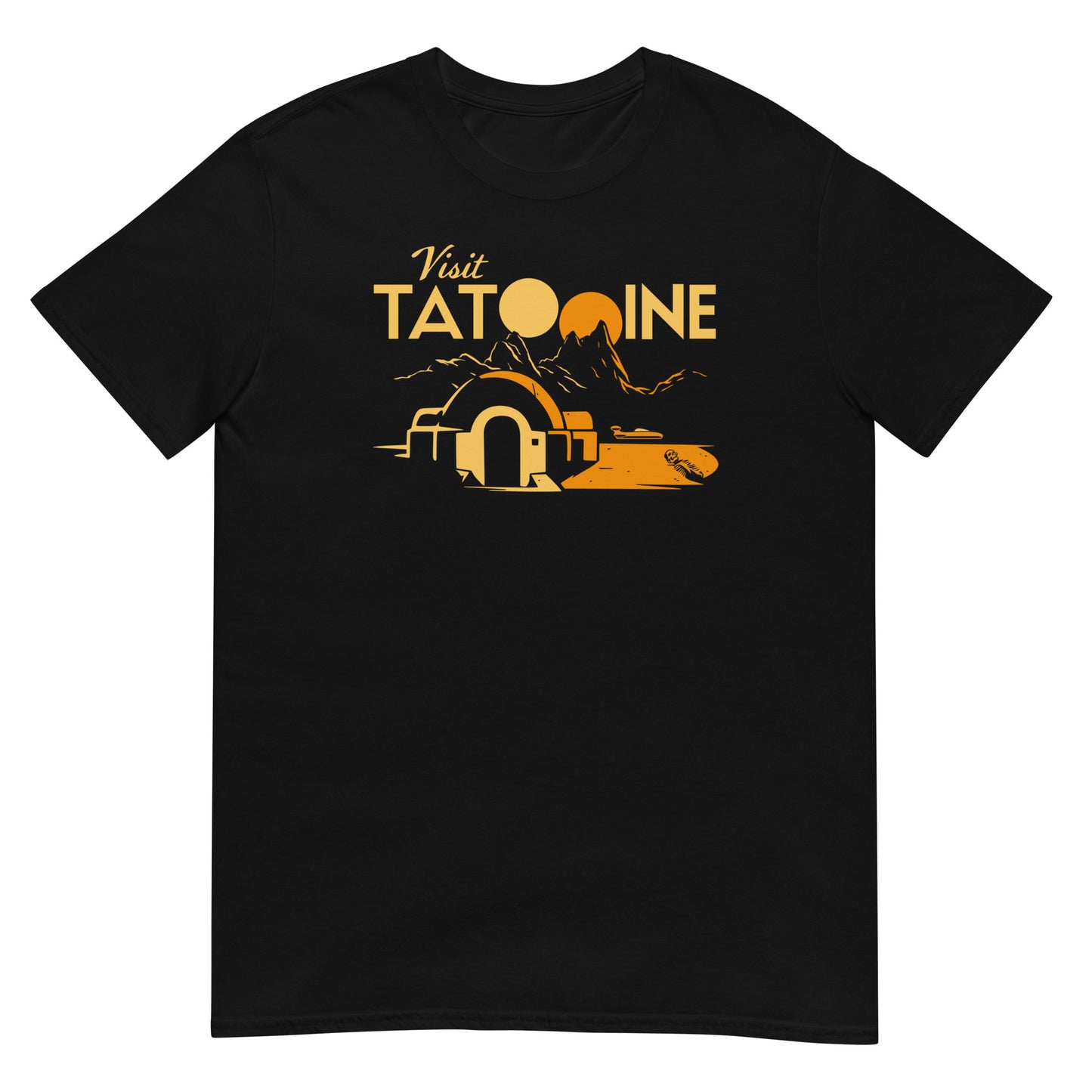 Camiseta Tatooine de Star Wars. Color Negro.