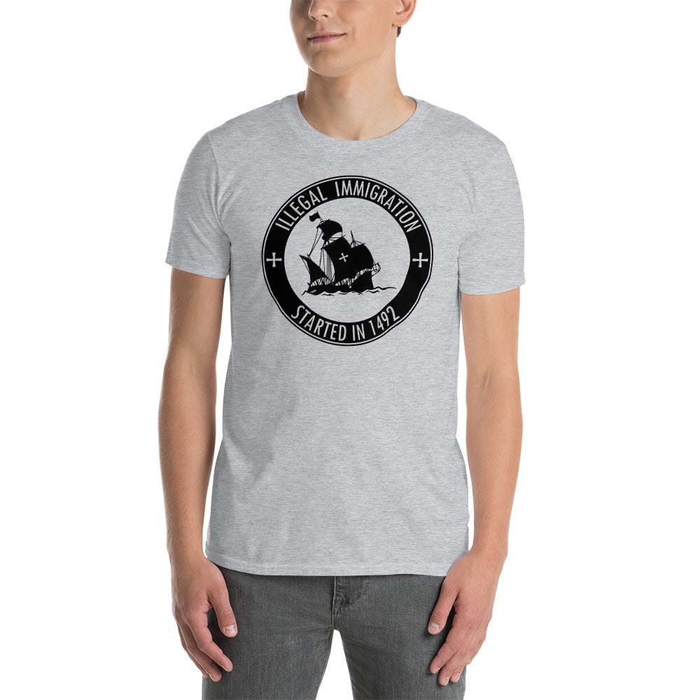 Camiseta La Inmigración ilegal se inició en 1492