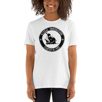 Camiseta La Inmigración ilegal se inició en 1492