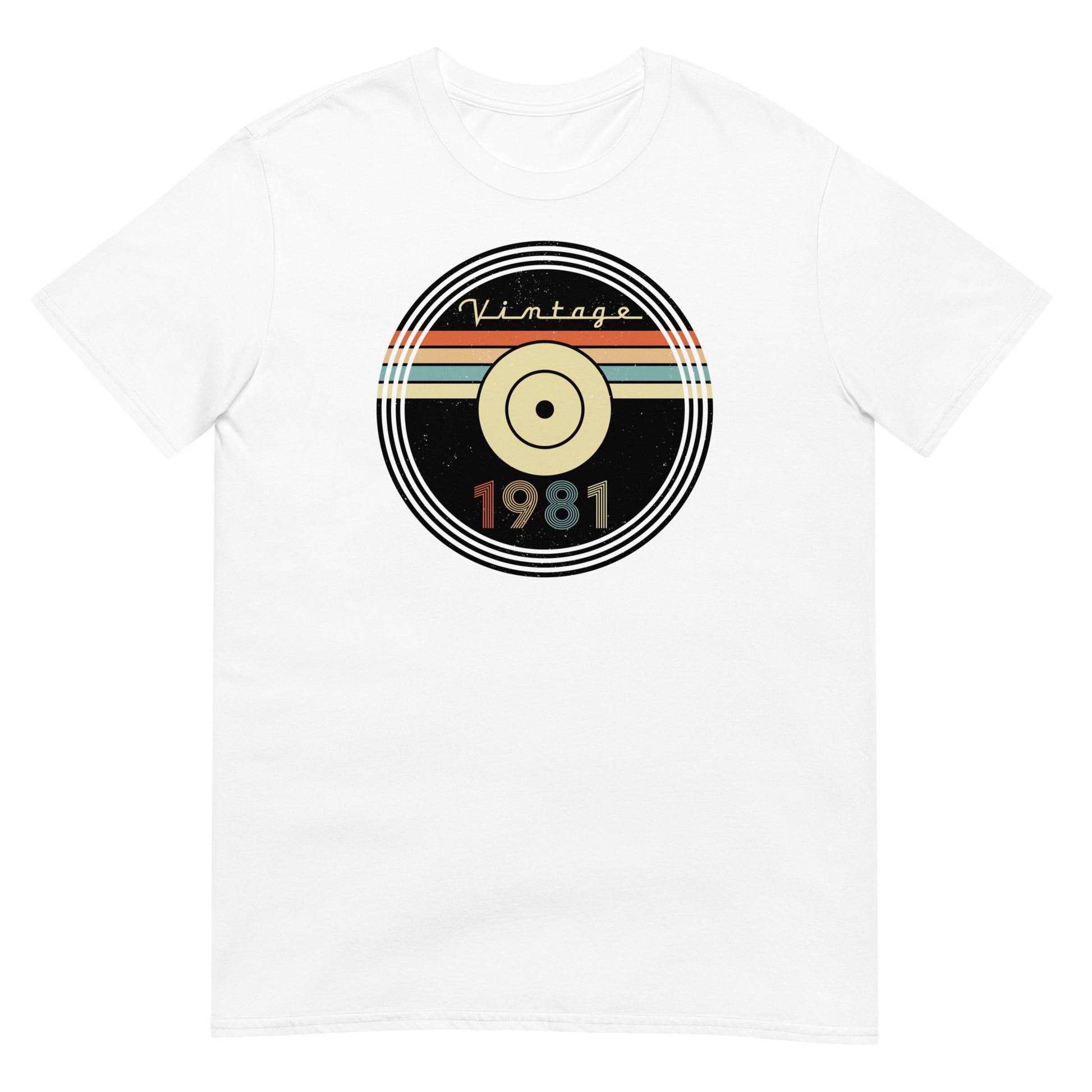 Camiseta 1981 - Vintage - Disco - Cumpleaños