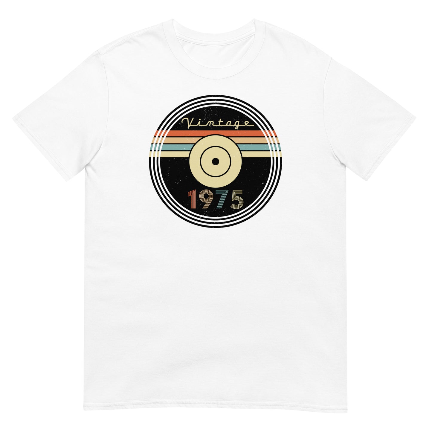 Camiseta 1975 - Vintage - Disco - Cumpleaños