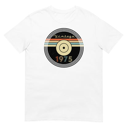 Camiseta 1975 - Vintage - Disco - Cumpleaños