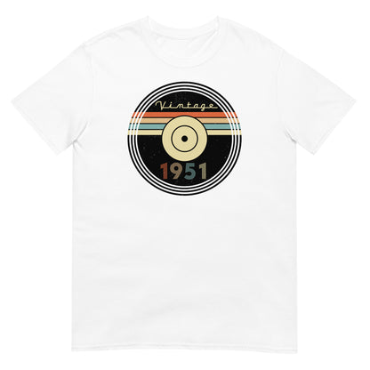 Camiseta 1951 - Vintage - Disco - Cumpleaños