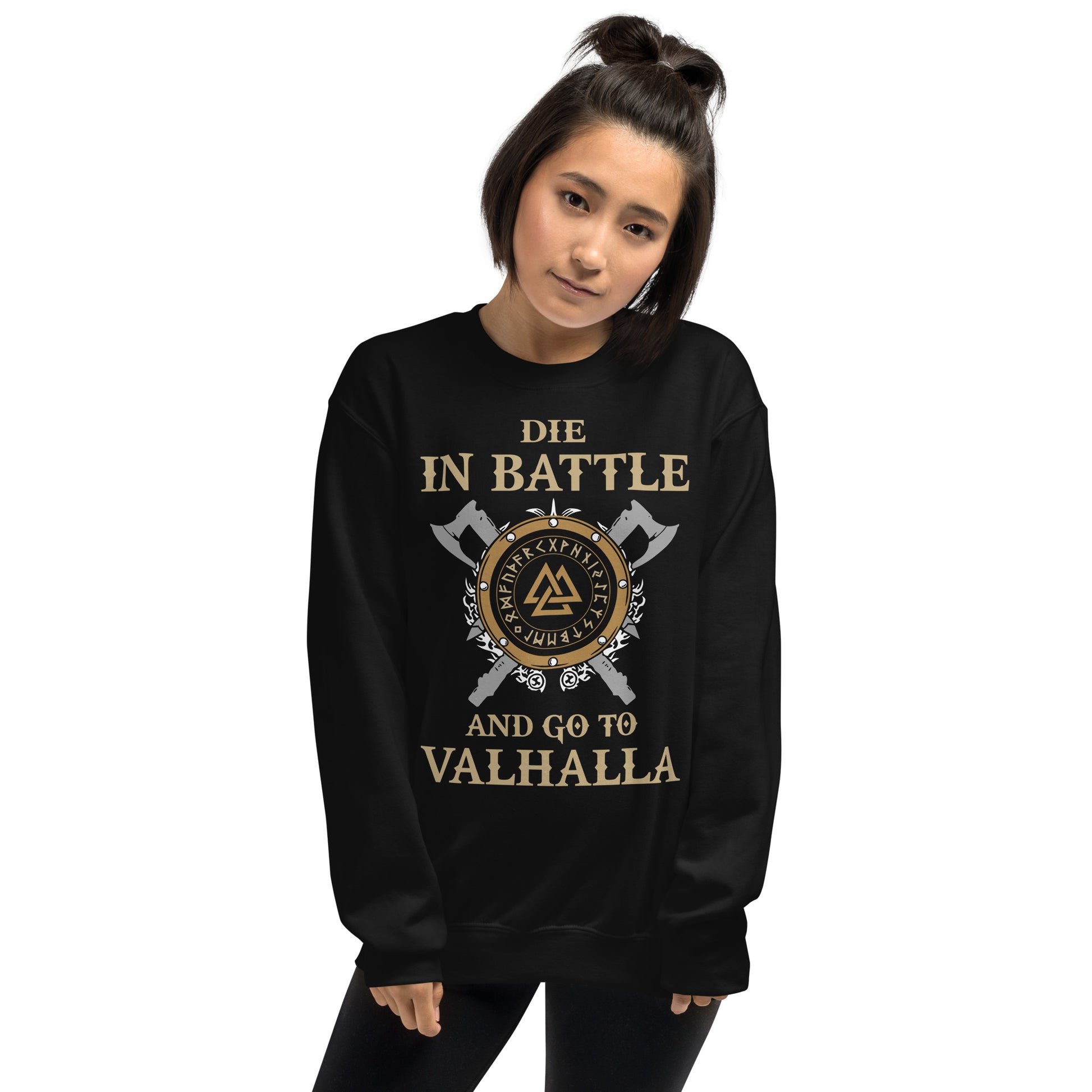 Sudadera Die in Battle and go to Valhalla