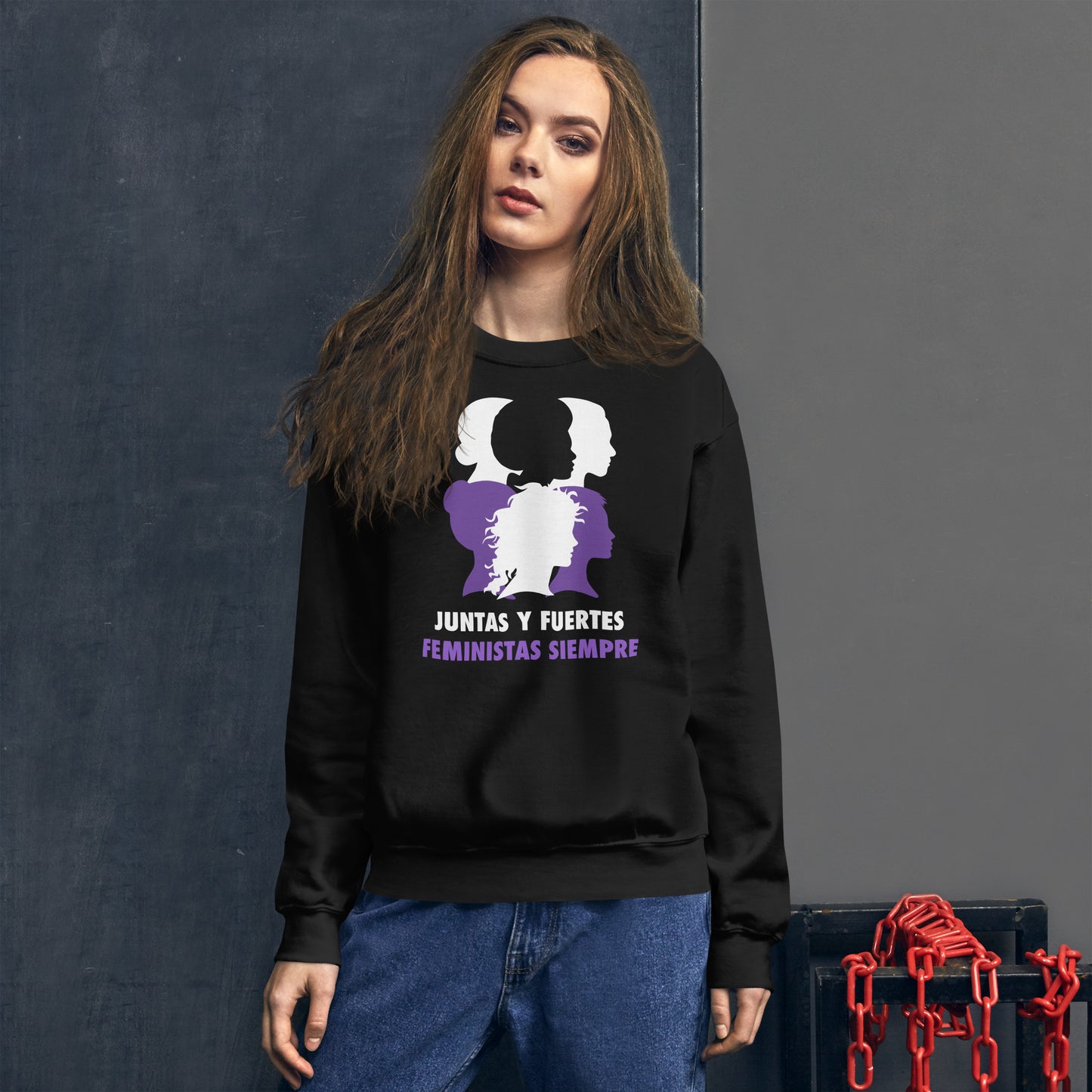 Sudadera Juntas y Fuertes Feministas Siempre