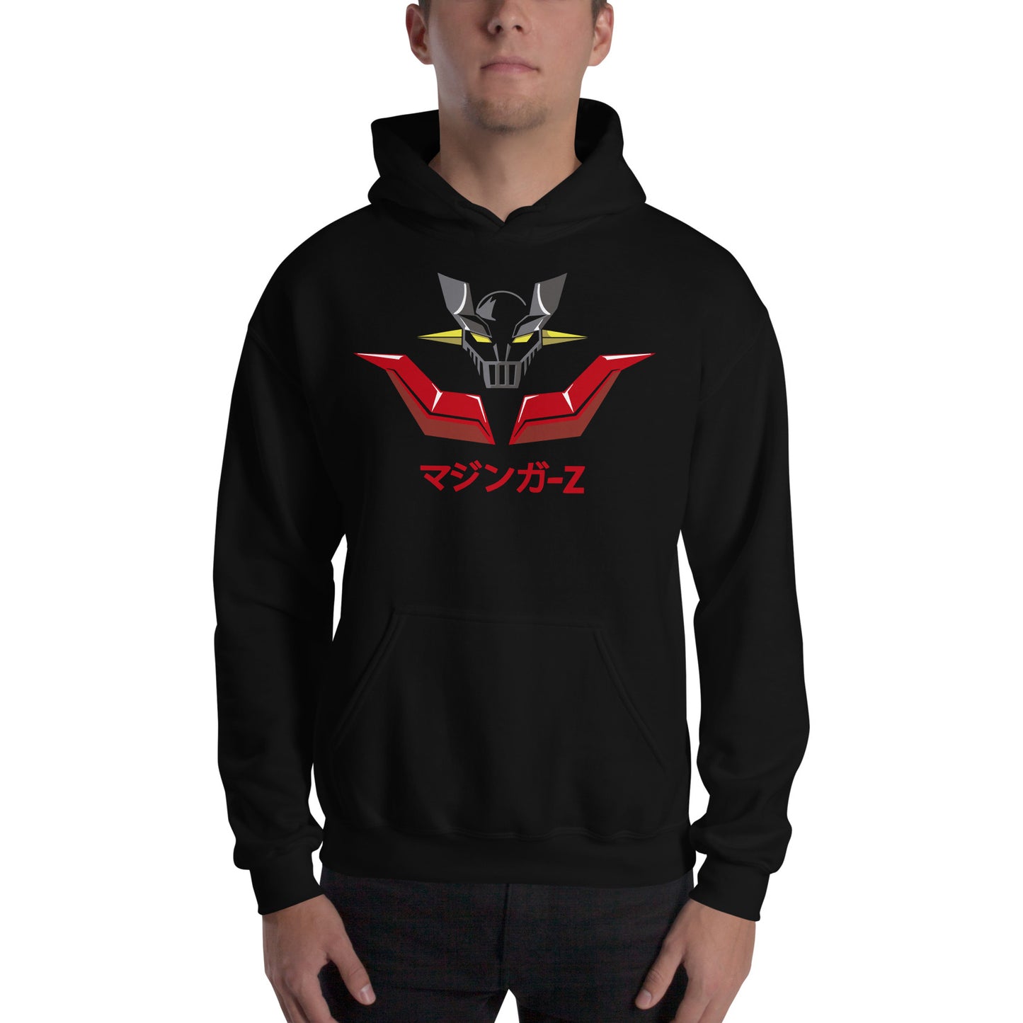 Sudadera con capucha de Mazinger Z. Color Negro.