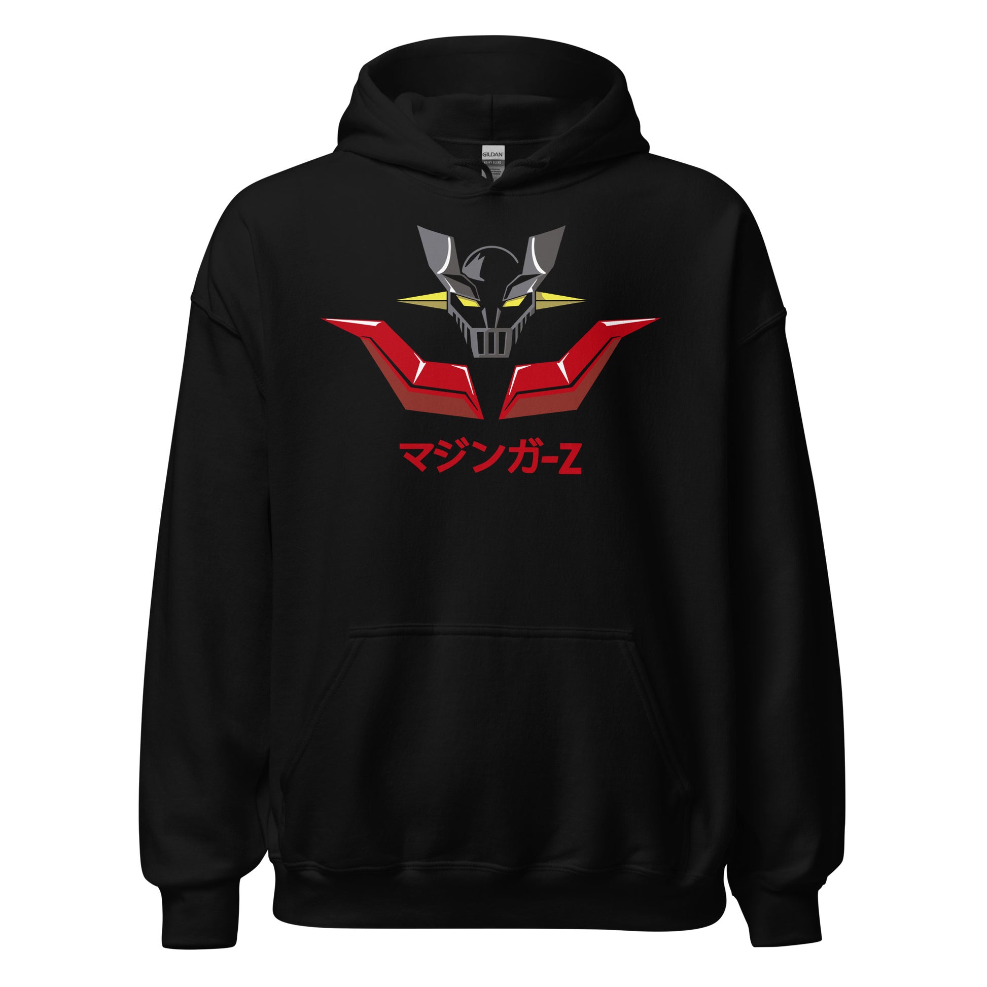 Sudadera con capucha de Mazinger Z. Color Negro.