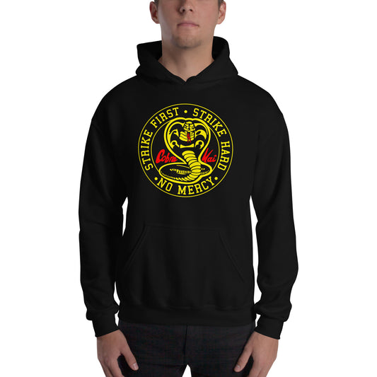 Sudadera con capucha de Cobra Kai. Color Negro.