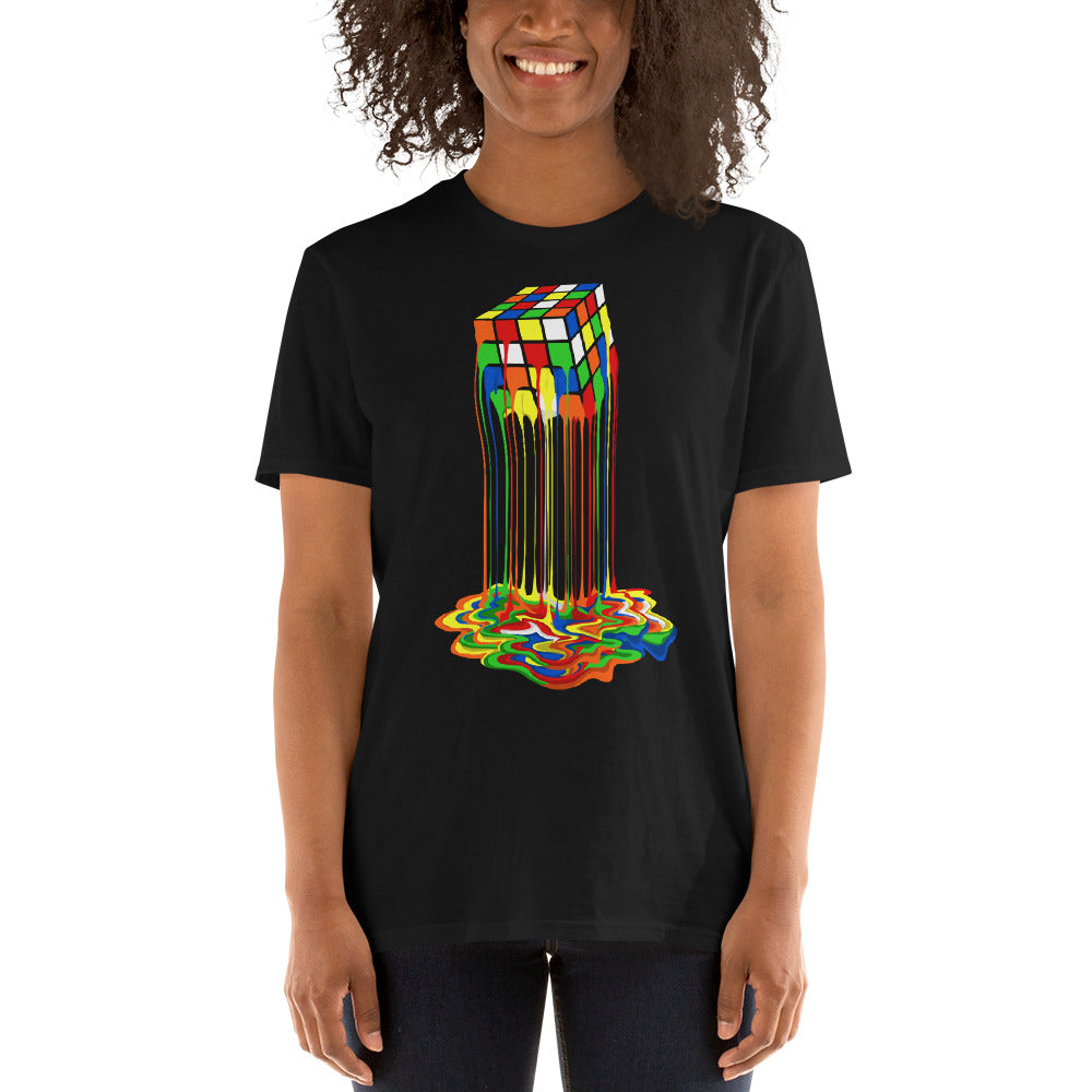 Camiseta Cubo De Rubik Derretido