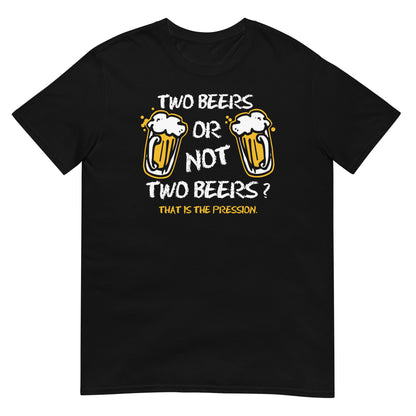 camiseta two beers or not two beers en color negro